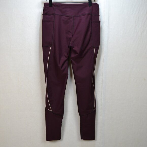 VICTORIA SPORT WINE RED HIGH WAIST LEGGING YOGA - Picture 3 of 8